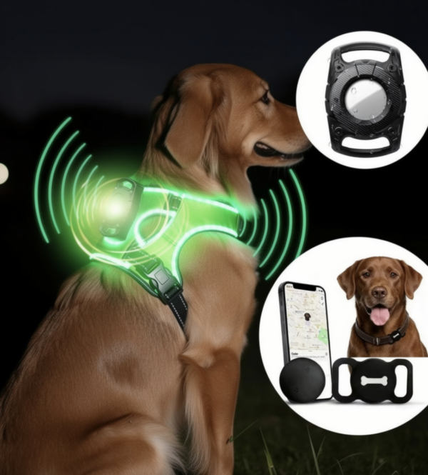 Pack de sécurité ( Harnais + Porteur GPS + Traqueur GPS )